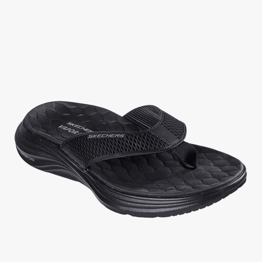Skechers Mens Vapor Foam Sandal Black Black | Skechers