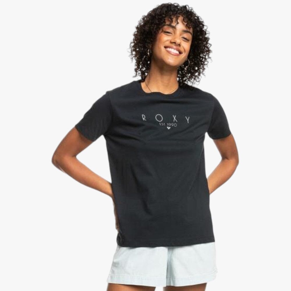 Roxy Womens Ocean Road A Short Sleeve Tee Anthracite | Roxy