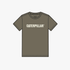 Caterpillar Mens Short Sleeve Logo Tee Fossil Vanilla | Caterpillar
