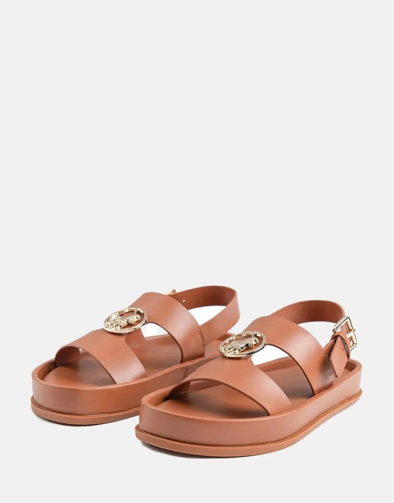 Polo Womens Moulded Trim Sandal Tan | Polo