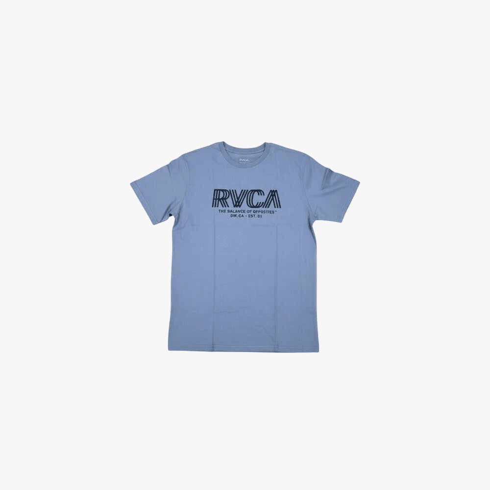 Rvca Mens Copy Short Sleeve Tee Vintage Navy | Rvca