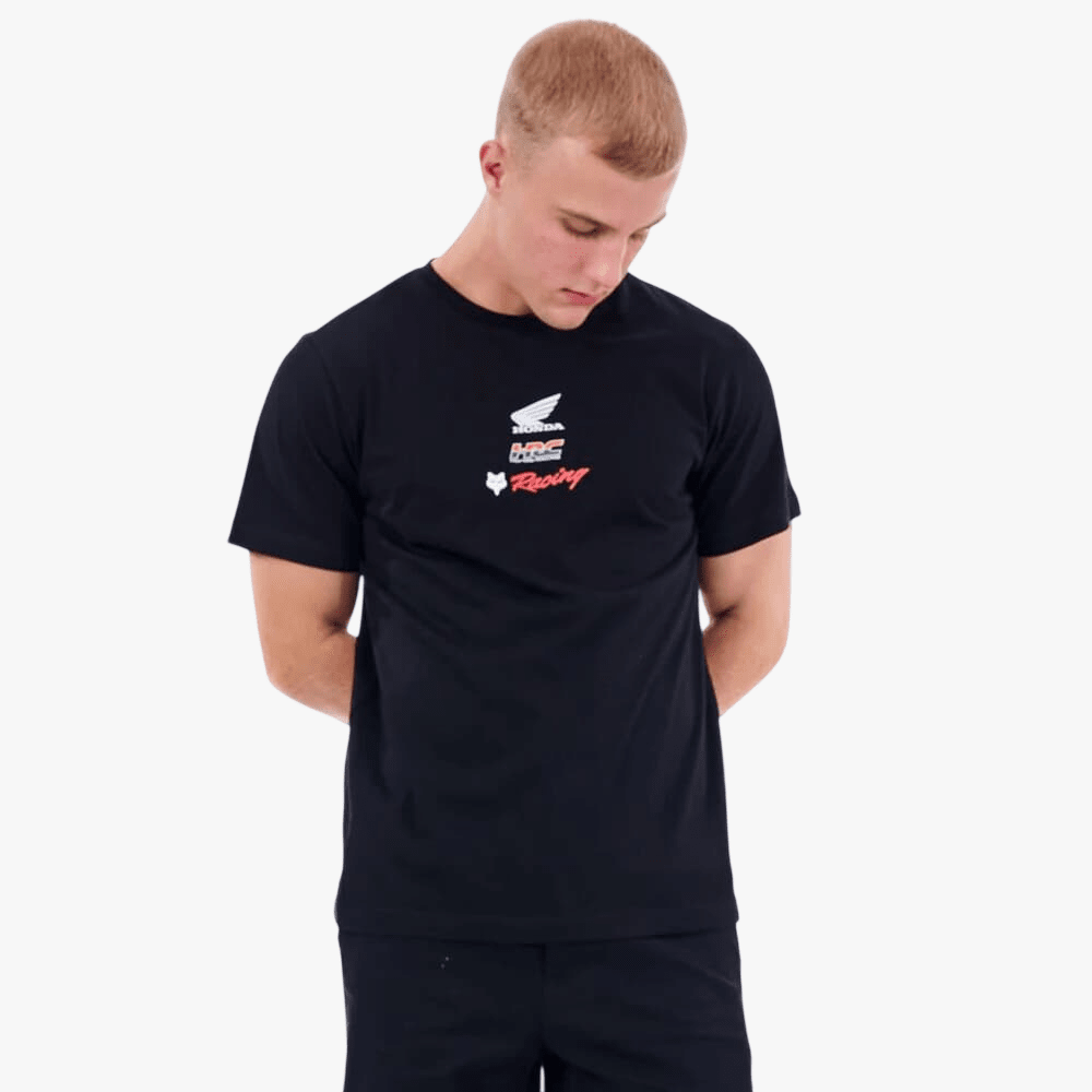 Fox Mens Honda Wing Tee Black | Fox
