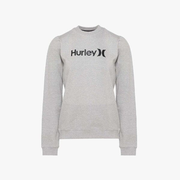 Hurley Womens One And Only Crew Sweater Heather Grey Hurley