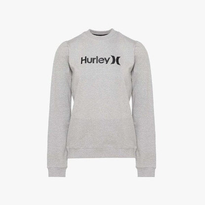 Hurley Womens One And Only Crew Sweater Heather Grey Hurley