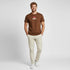 Diesel Mens Just Small New D Logo Deep Depths Tee 7Da Brown | Diesel