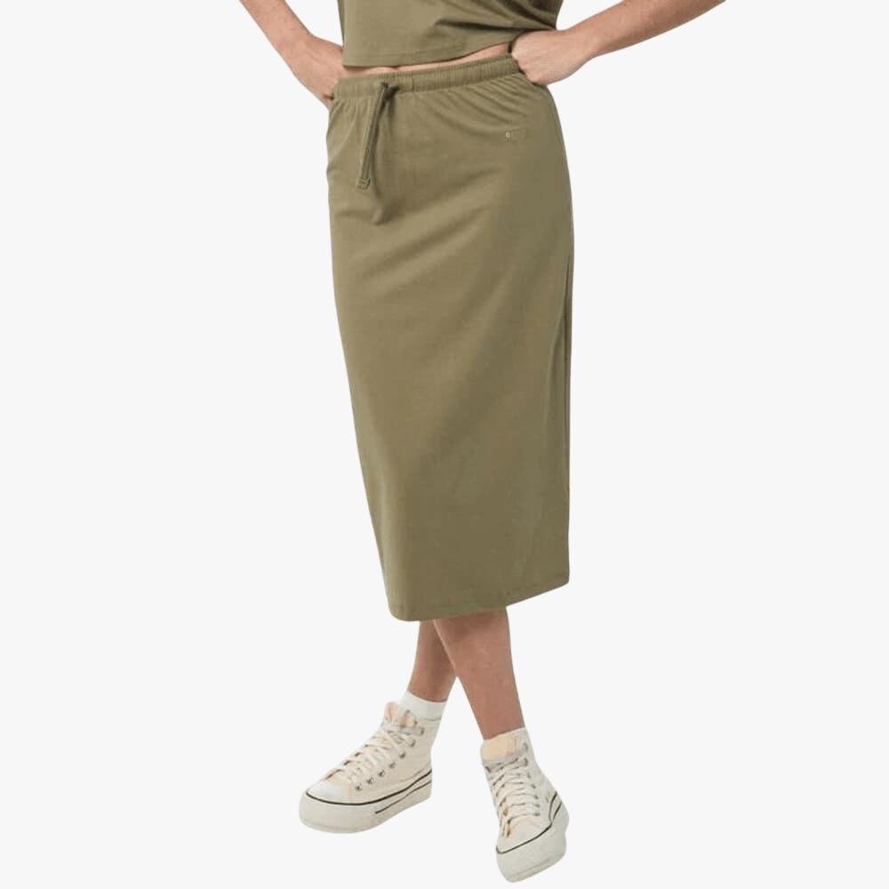Jeep Womens Single Jersey Skirt Olive | Jeep