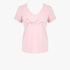 Sissy Boy Bling Logo V Neck Short Sleeve Top Light Pink | Sissy Boy