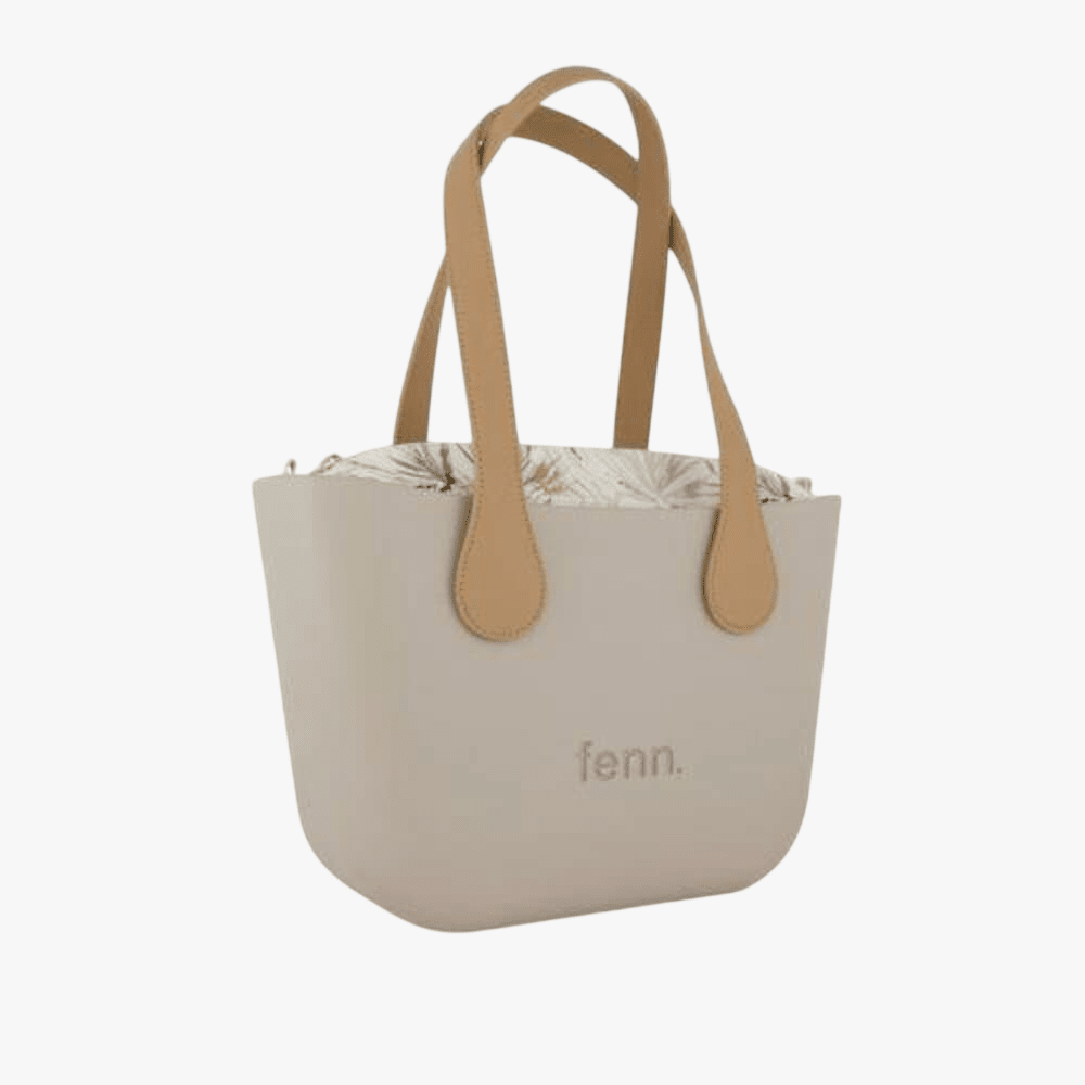 Fenn Petite Mushroom Handbag P92 Inner Gold Zip Lt Tan Handle | Fenn