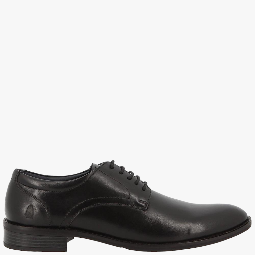 Hush Puppies Mens Rowan Cow Crest Formal Lace Up Shoe Black