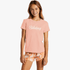 Billabong Girls Scripted Short Sleeve Tee Rose Dawn | Billabong