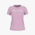 Guess Womens Logo Sequin Tee Lilac | Guess
