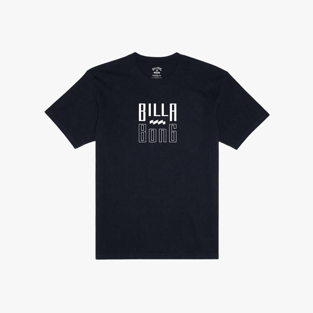 Billabong Mens Thousand Stack Short Sleeve Tee Eclipse Navy | Billabong