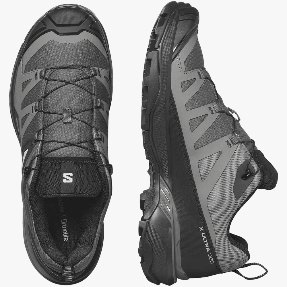 Salomon Mens X Ultra 360 Trail Sneaker Magnet Black Pewter | Salomon