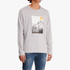 Jeep Mens Long Sleeve Logo Icon Tee Grey Mel Jeep