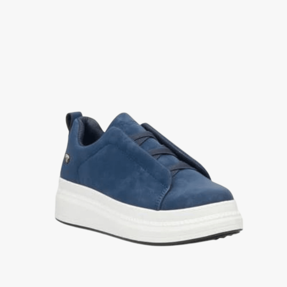 Butterfly Womens Senhora 22 Faux Nubuck Sneaker Navy | Butterfly