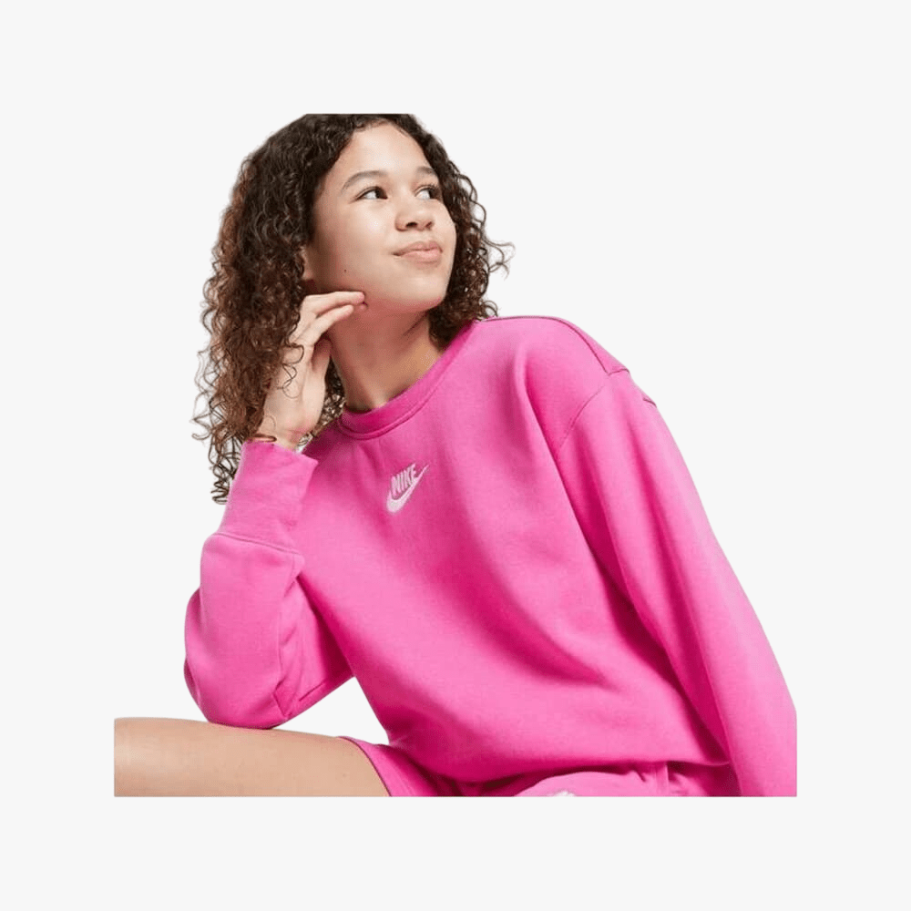 Nike Girls Long Sleeve Sweater Cerise | Nike