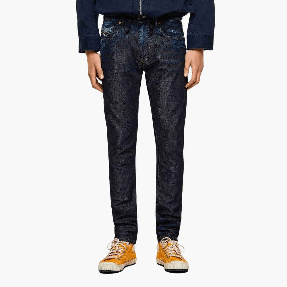 Diesel Mens D Strukttapered Jeans Dark Blue | Diesel