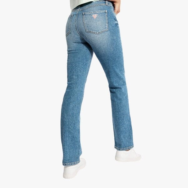 Guess Ladies 1981 Straight Leg Jean Light Wash