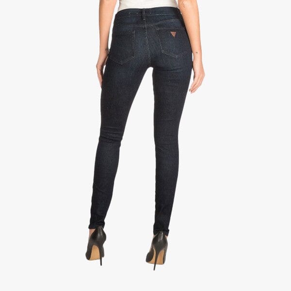 Guess Womens Power Curvy Mid Rise Jeans Dark Wash | Guess