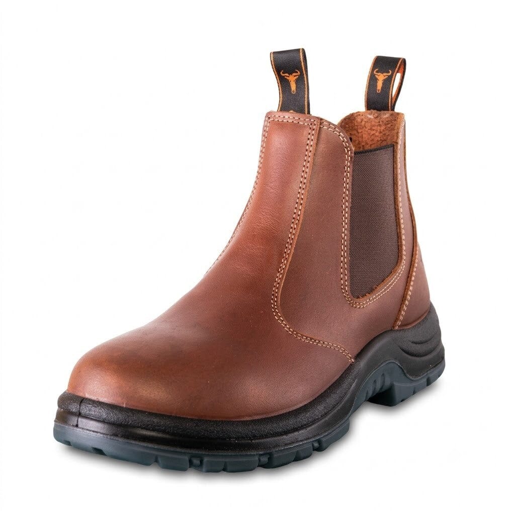 Wildebees Mens Krokodil 11 Chelsea Boot Mid Brown | Wildebees