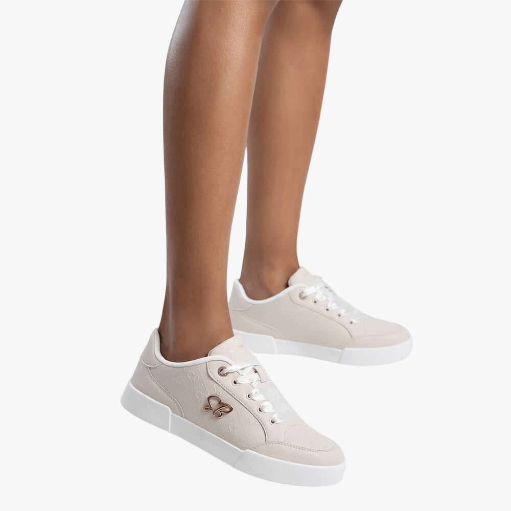 Sissyboy Womens Embossed Sneaker With Sb Hardwear Plate On Side Stone | Sissy Boy