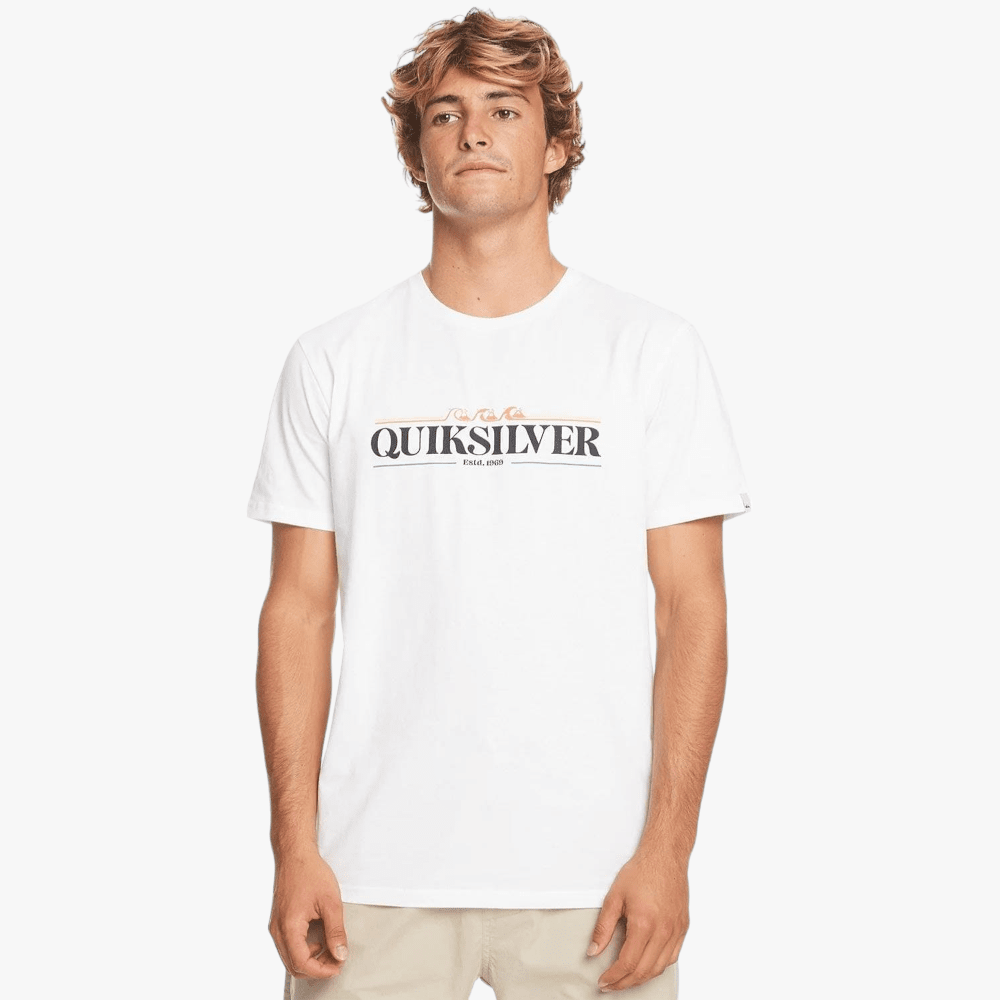 Quiksilver Mens Gradient Short Sleeve Tee White | Quiksilver