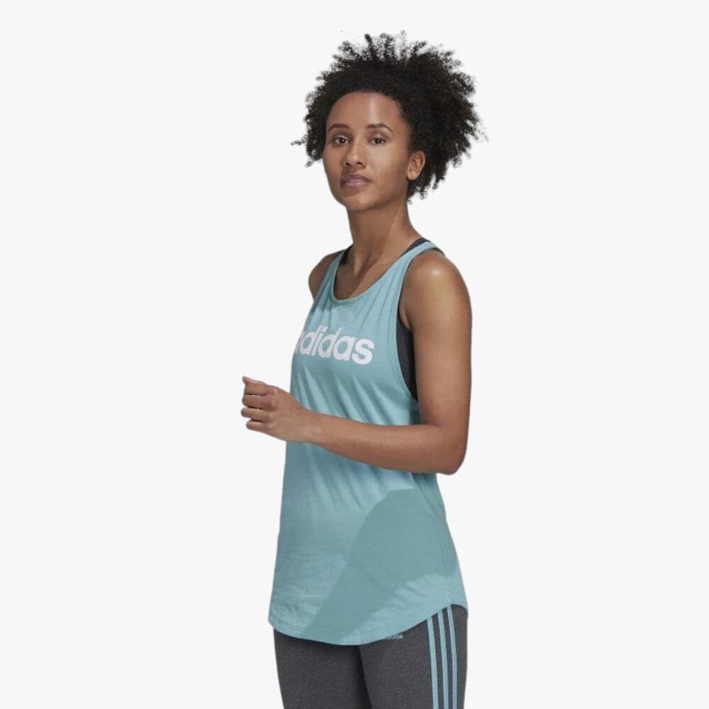 adidas Womens Essentials Loose Logo Tank Top Mint | adidas