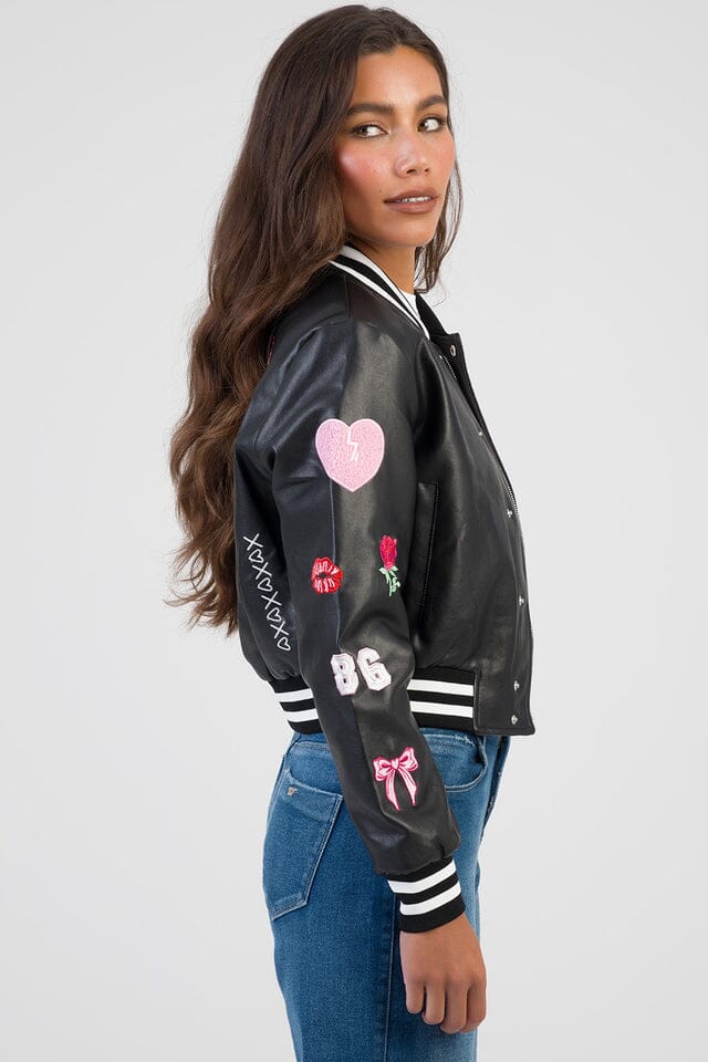 Sissy Boy Womens Its Electrifying Faux Leather Jacket Black | Sissy Boy