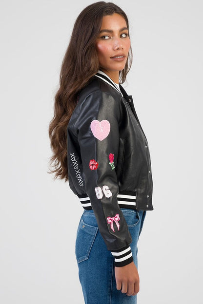 Sissy Boy Womens Its Electrifying Faux Leather Jacket Black | Sissy Boy