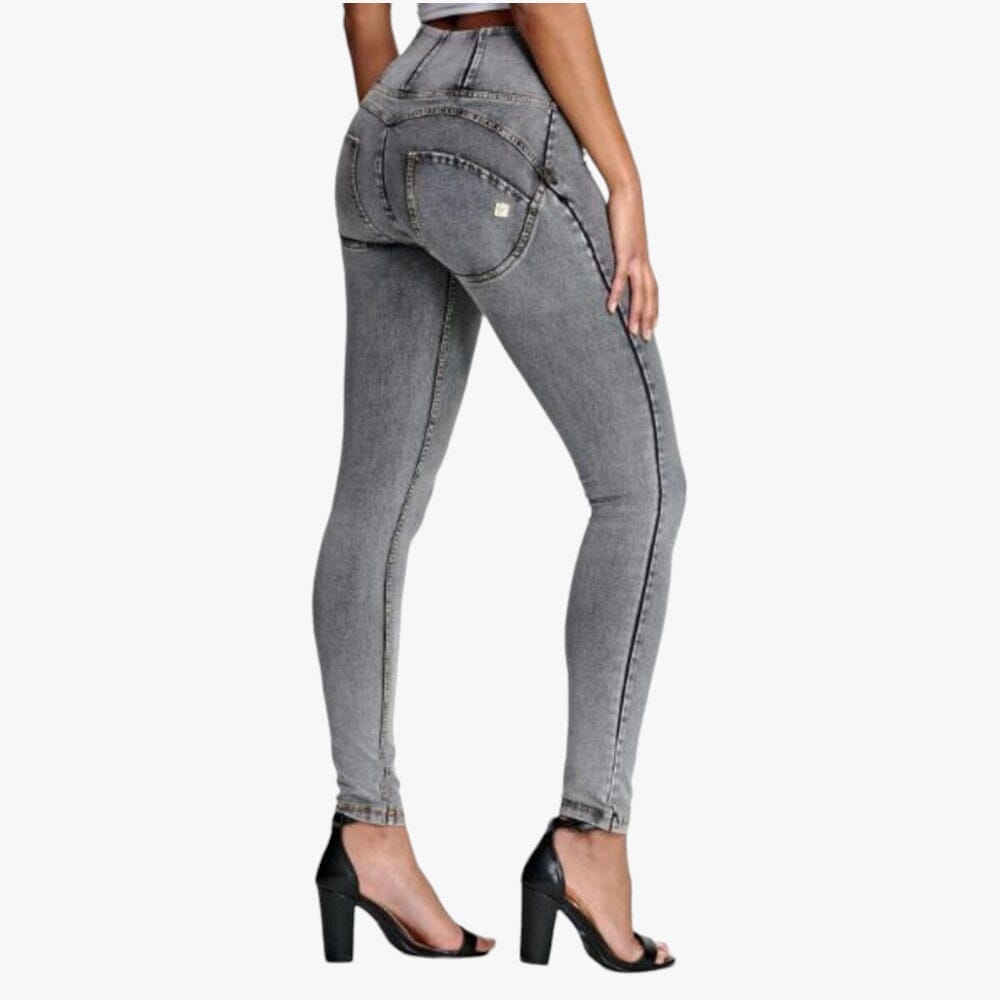 Freddy Womens Grey Grey Stitch High Waist Long Length Jean | Freddy