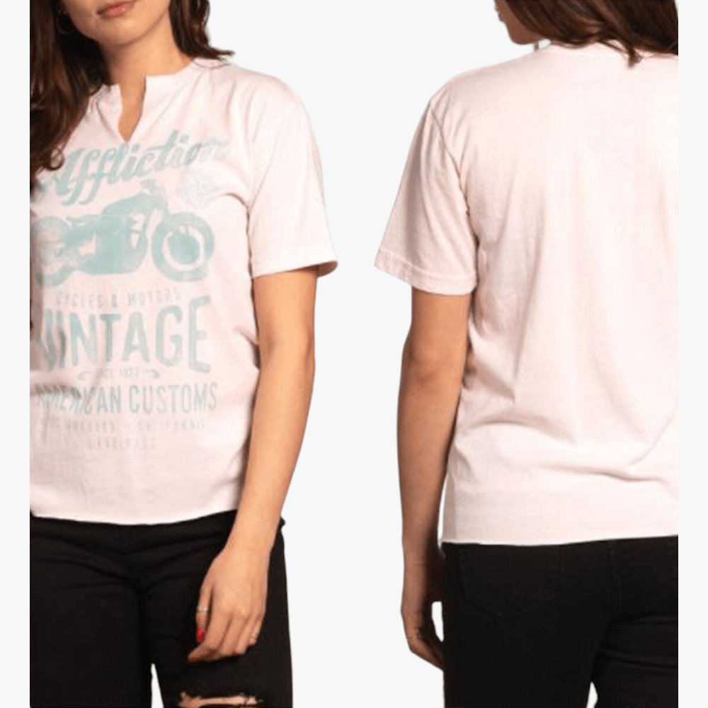 American Fighter Womens Alien Artisan Short Sleeve Tee Pure White | Affliction