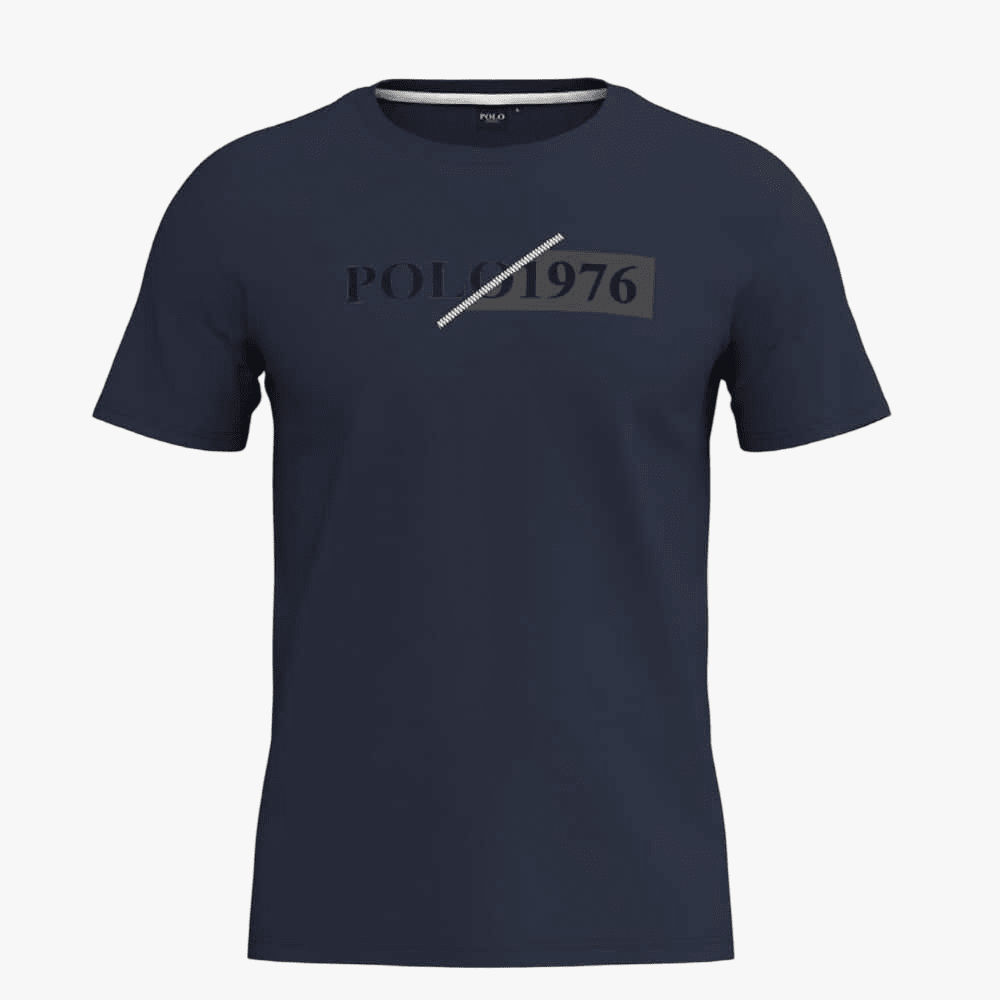 Polo Mens Split Logo Short Sleeve Tee Navy | Polo