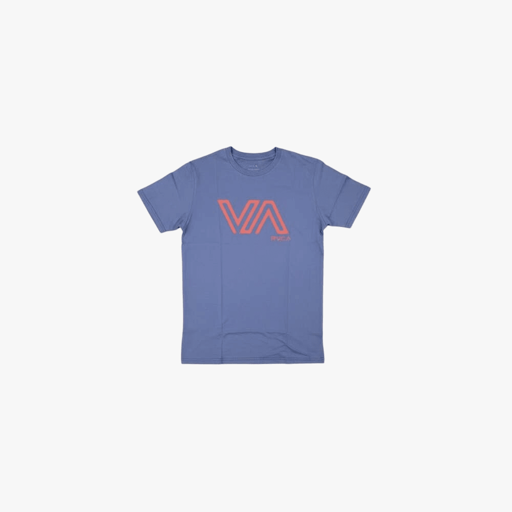 Rvca Mens Stencil Short Sleeve Tee Vintage Navy | Rvca