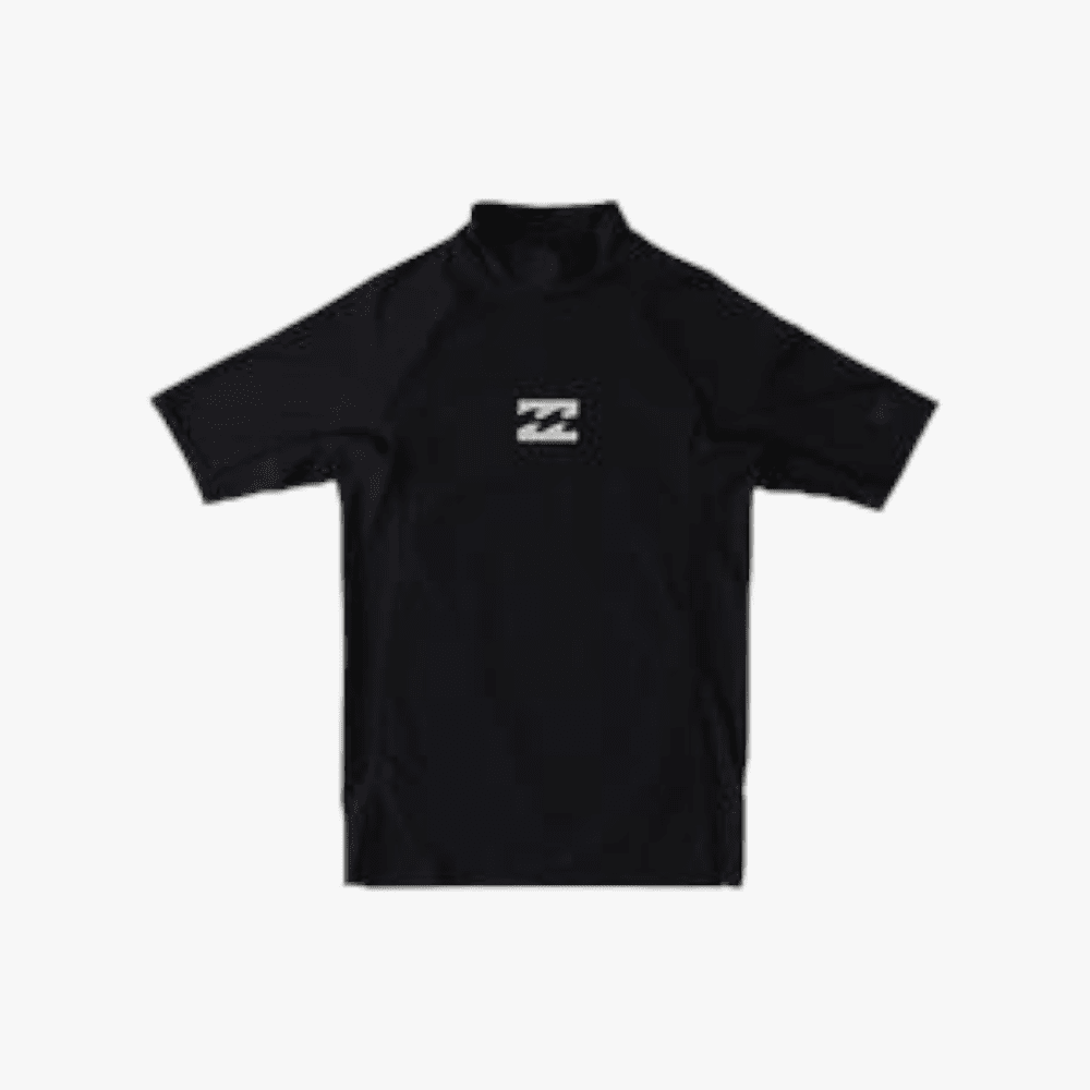 Billabong Kids All Day Wave Pf Short Sleeve Rashvest Black | Billabong