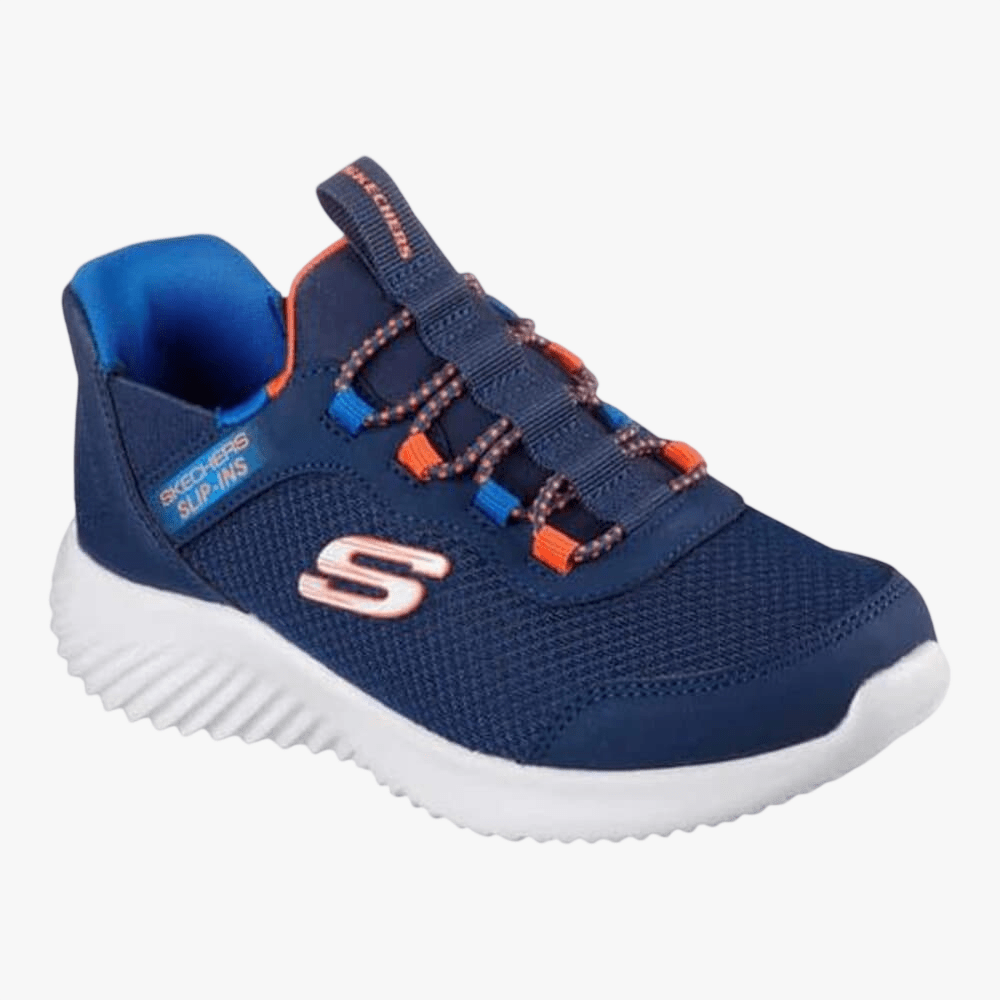 Skechers Boys Bounder Sneaker Navy Blue | Skechers