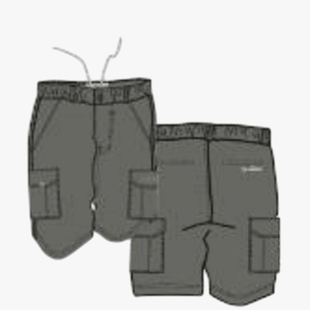 Kakiebos Mens 24Cm Elasticated Shorts Choc Kakiebos