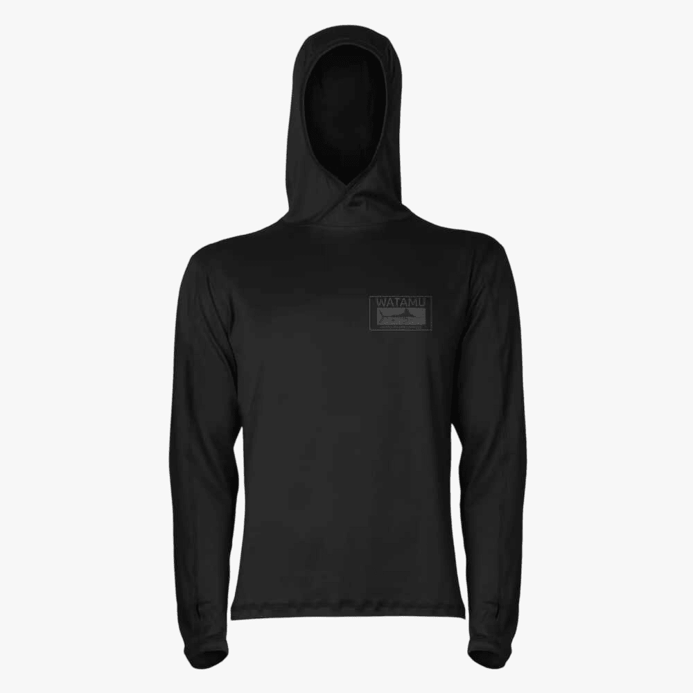 Watamu Mens Performance Hoody Top Black | Watamu