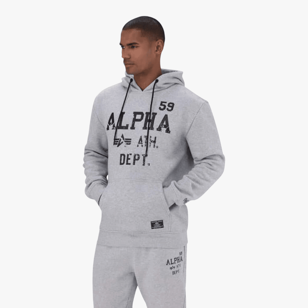 Alpha Industries Alpha Ath Dept Hoody 77 Melange | Alpha Industries
