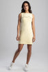 Sissy Boy Boat Neck Mini Dress Bling Logo Pale Yellow | Sissy Boy