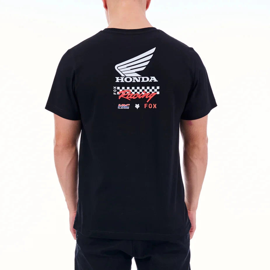Fox Mens Honda Wing Tee Black | Fox