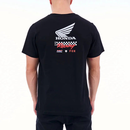 Fox Mens Honda Wing Tee Black | Fox