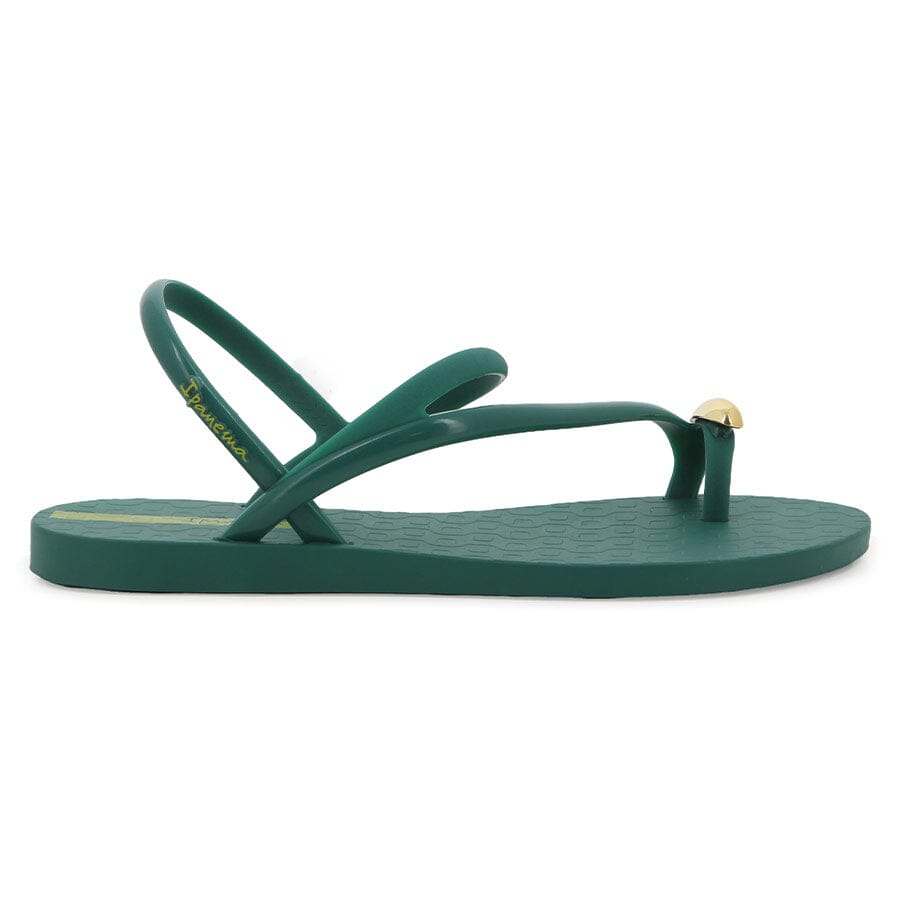 Ipanema Womens Glam Ring Sandal Green Gold | Ipanema