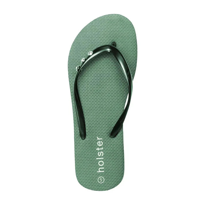 Holster Womens Holiday Flip Flops Seagrass | Holster