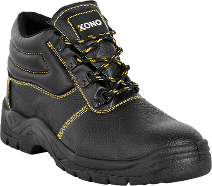 Pioneer Unisex Kono Safety Steel Toe Boot Black | Pioneer