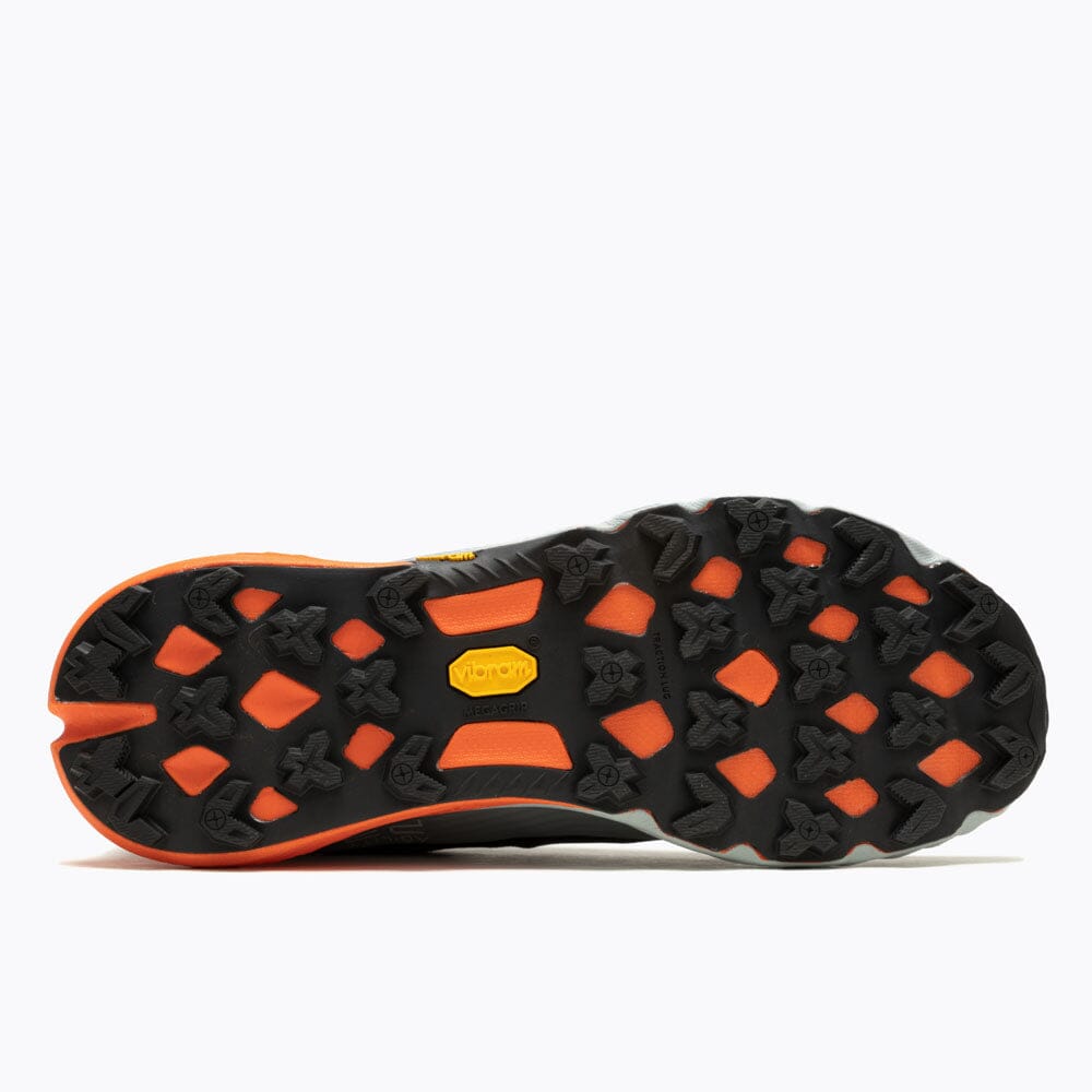 Merrell Mens Agility Peak 5 Sneaker Black Tangerine | Merrell