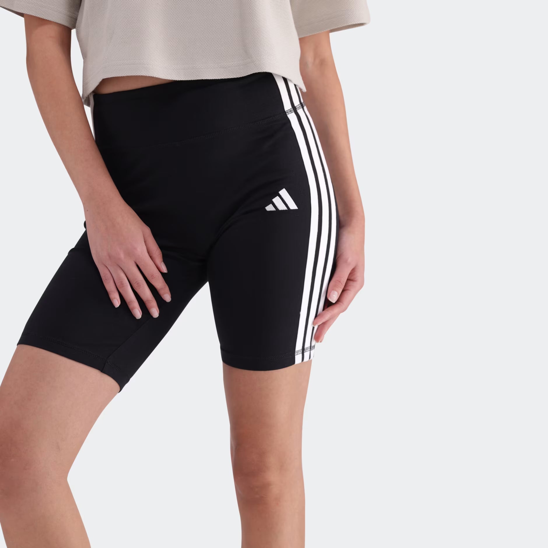 Adidas Womens 3S Sj Bike Shorts Black | Adidas