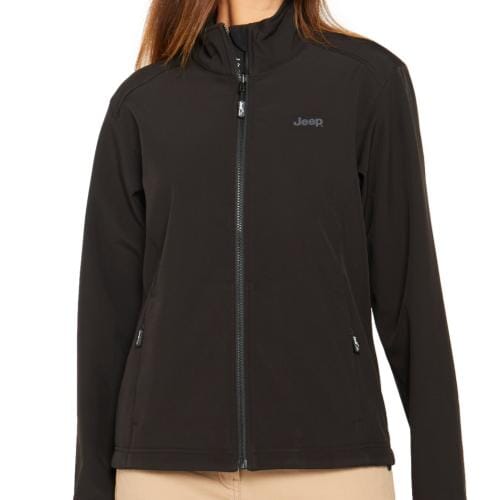 Jeep Womens Soft Shell Jacket Black | Jeep