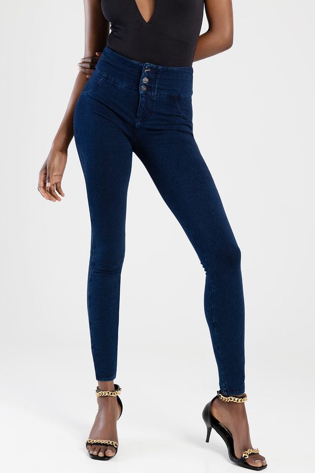Sissy Boy Womens High Rise Exposed With Exposed Buttons Dark Vintage | Sissy Boy