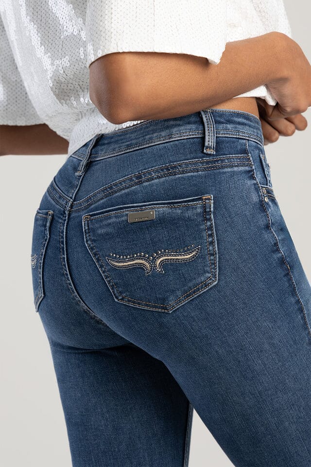 Sissy Boy Mid Waist Skinny Jean Back Pocket Embroid Med Vintage | Sissy Boy