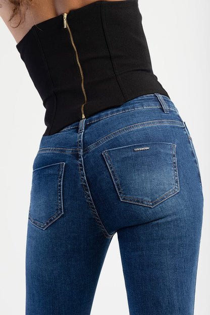 Sissy Boy Womens Mid Waist Skinny Jean Med Vintage | Sissy Boy
